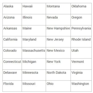 States with Cannabis Reciprocity